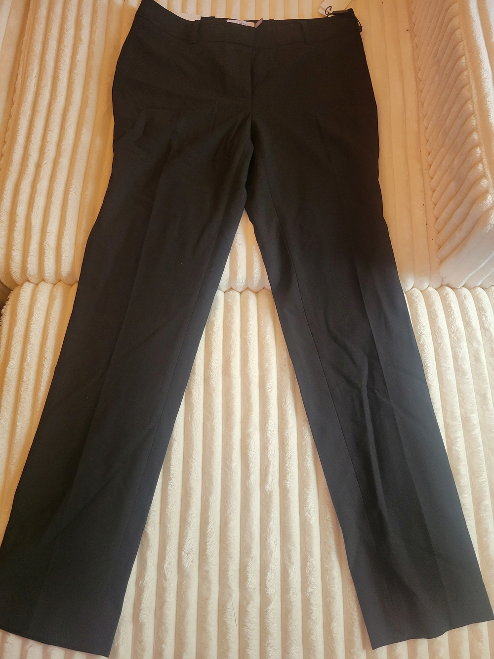 Calvin Klein Black Straight-Leg Dress Trousers
